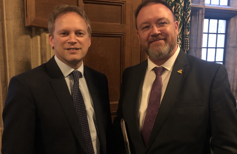 David Duguid MP with Transport Secretary Grant Shapps MP
