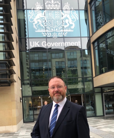 David Duguid MP at the UK Government hub in Edinburgh 